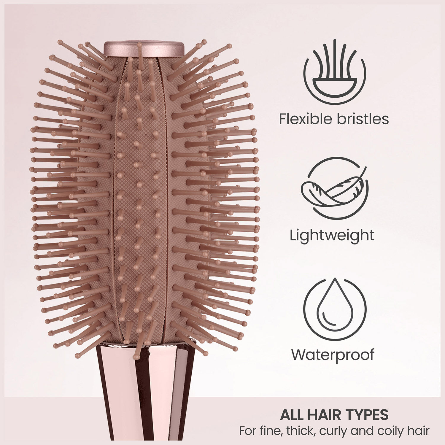 Soft-Care Expandable Swirl Hair  Brush